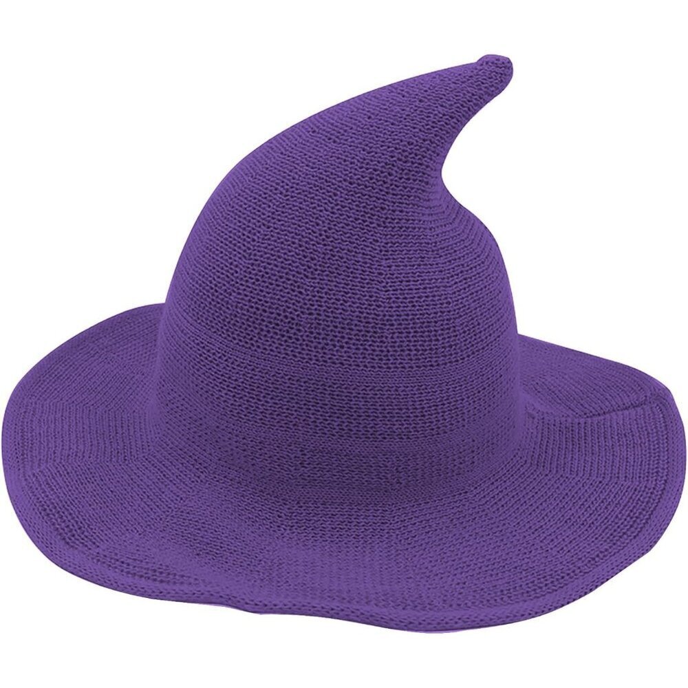 Women's Wool Witch Hat Polyester Halloween Masquerade Cosplay Costume Accessory